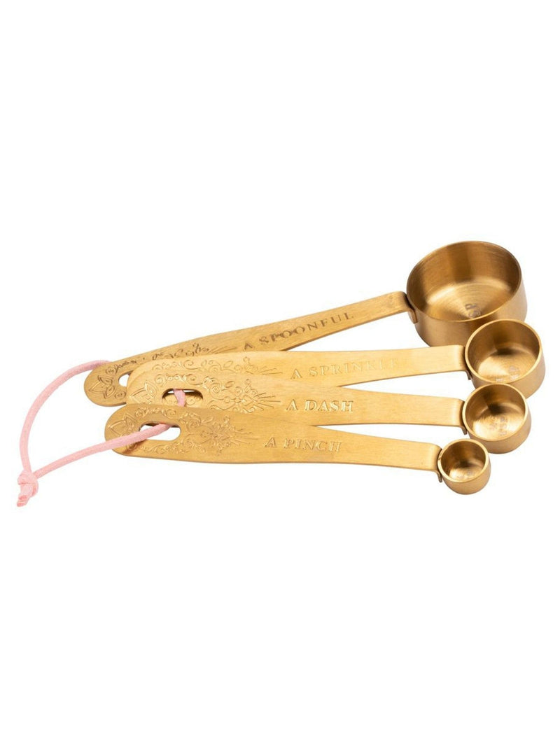 Yvonne Ellen gold measuring spoons set stainless steel (British brand)