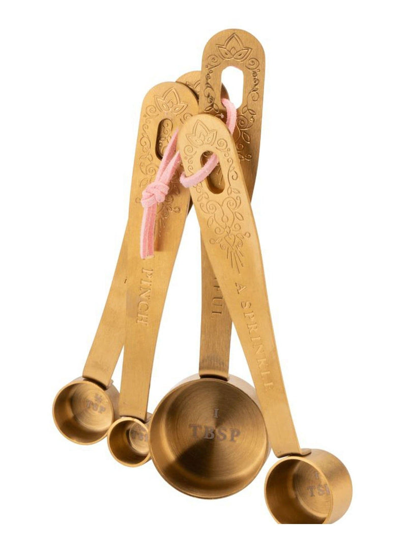 Yvonne Ellen gold measuring spoons set stainless steel (British brand)