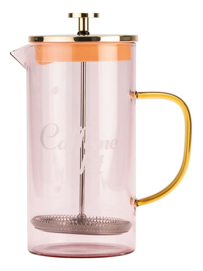 Yvonne Ellen pink glass cafetiere (British brand)