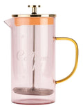 Yvonne Ellen pink glass cafetiere (British brand)
