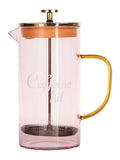 Yvonne Ellen pink glass cafetiere (British brand)
