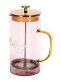 Yvonne Ellen pink glass cafetiere (British brand)