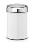 Brabantia White Touch Bin 3L - British product