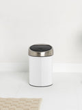 Brabantia White Touch Bin 3L - British product