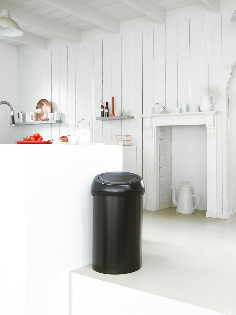 Brabantia Matt Black Touch Bin 60L