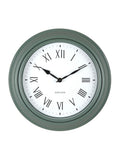Karlsson jungle green Roman numeral wall clock (British brand)