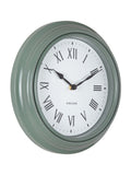 Karlsson jungle green Roman numeral wall clock (British brand)