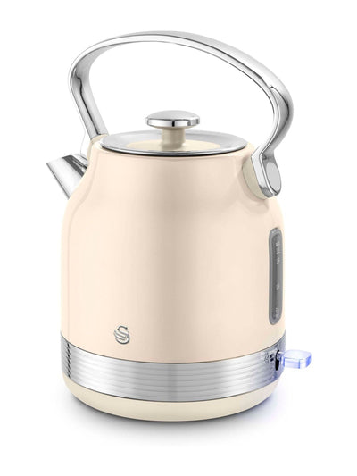Next Swan Cream Retro Traditional Electric Kettle 1.7 Litre- Buy online at McGrocer