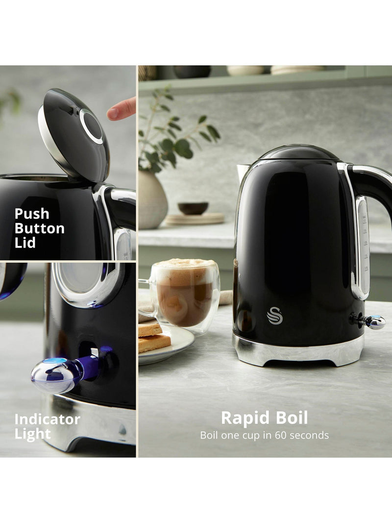 Swan Solace cordless kettle 1.7L (British brand)