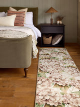 Next Hug Rug Blush Pink Wild Hydrangea Runner Rug 75x220cm- Buy online at McGrocer