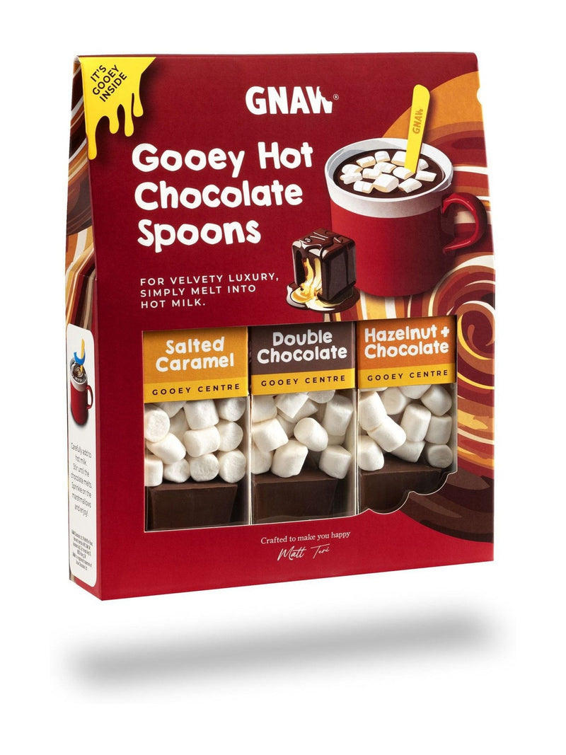 Hot chocolate spoon gift set with three flavours, UK version