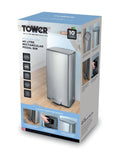 Tower stainless steel rectangular pedal bin 40L, UK version