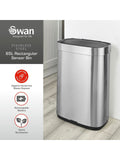 Swan stainless steel rectangular sensor bin 80L (British brand)