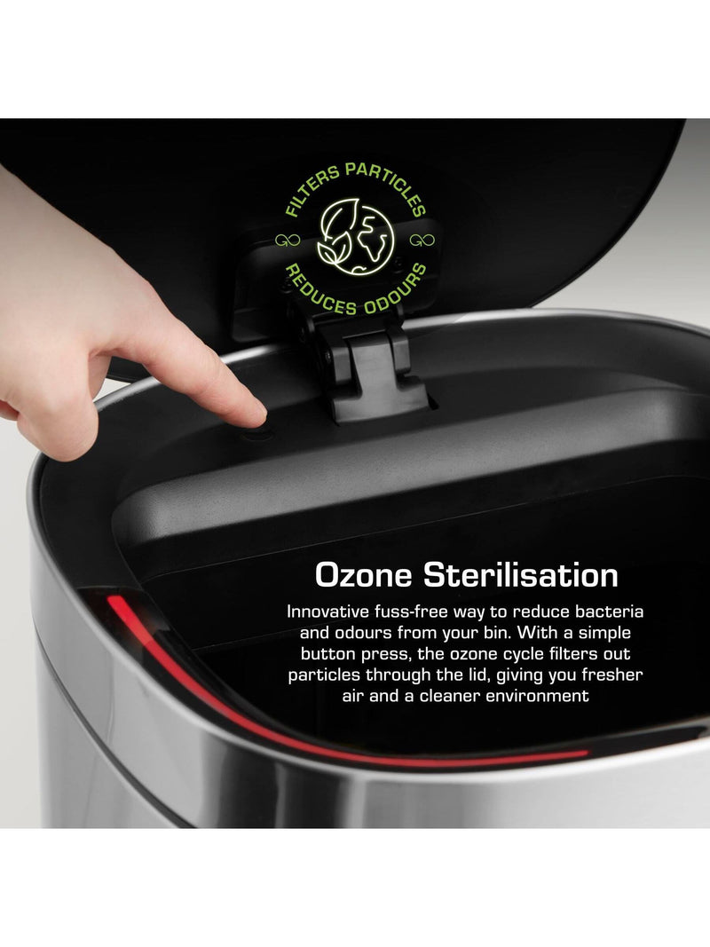 Swan stainless steel rectangular sensor bin 80L (British brand)
