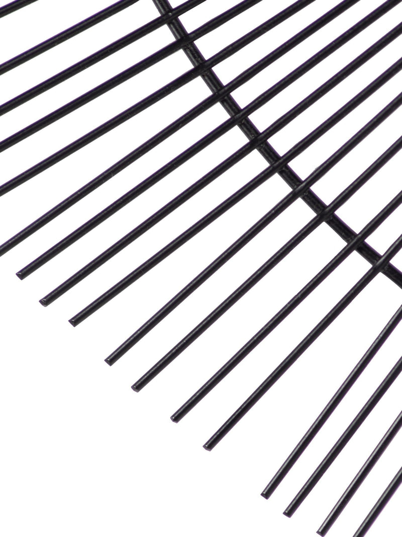 Paoletti black wire wall mirror 70cm, imported from the UK