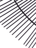 Paoletti black wire wall mirror 70cm, imported from the UK
