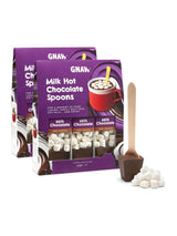 Next Gnaw Milk Chocolate Hot Chocolate Spoons Gift Set- Buy online at McGrocer