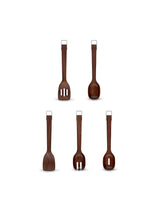 Next Sur La Table Set of 5 Walnut Wooden Kitchen Utensils- Buy online at McGrocer
