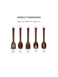 Sur La Table walnut wooden utensil set (British brand)