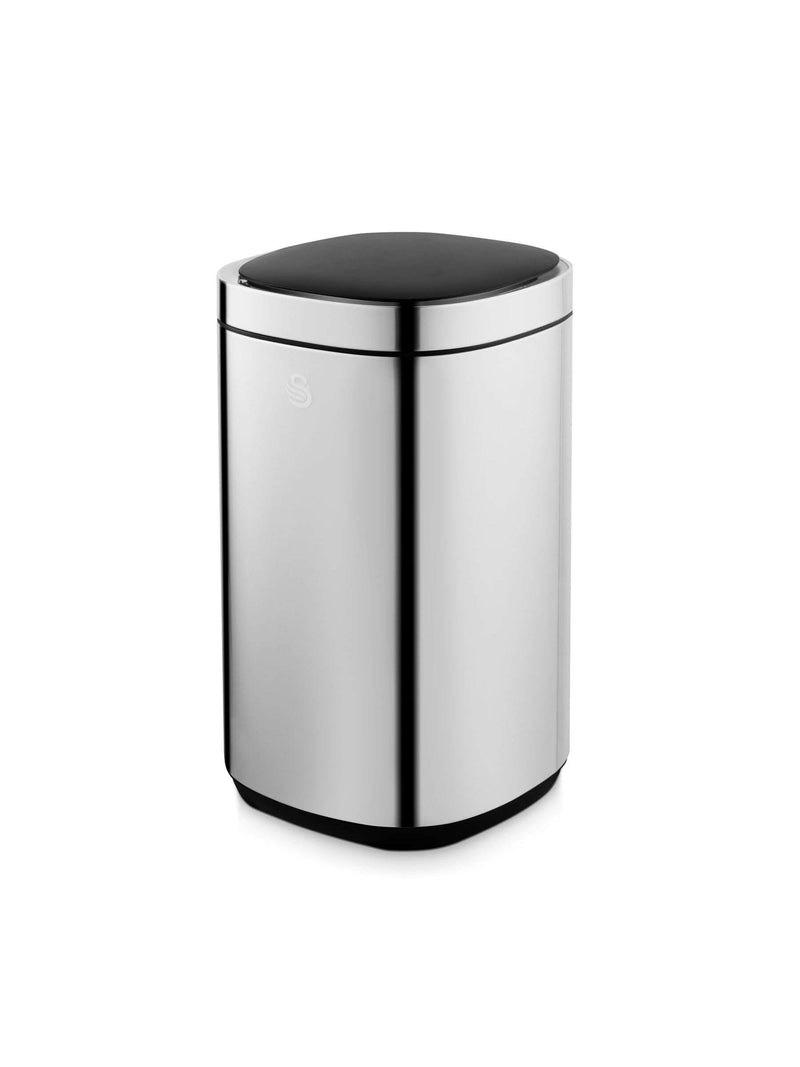 Swan stainless steel square kitchen sensor bin 30L (British brand)