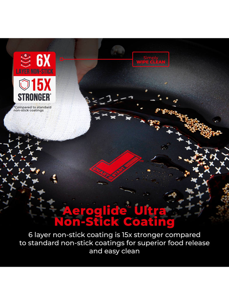 Tower Black Smart Start Ultra Forged 28cm wok (British brand)