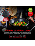 Tower Black Smart Start Ultra Forged 28cm wok (British brand)