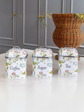 Laura Ashley Elveden White 3 piece canister set, UK version