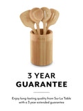 Sur La Table set of 4 wooden utensils with holder (British brand)