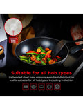 Tower Black Smart Start Gourmet 28cm wok (British brand)