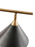 Pacific Zeta ceiling light matt black or antique brass, UK version