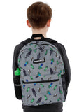 Minecraft grey backpack set lunch bag water bottle, UK version