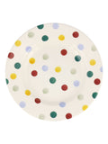 Emma Bridgewater Cream Polka Dot plate 8.5 inch, imported from the UK