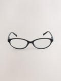 Blue light blocking glasses black slim oval, imported from the UK