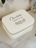 PMC personalised bride travel jewellery box - British product