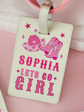 PMC cowgirl personalised travel set, UK version