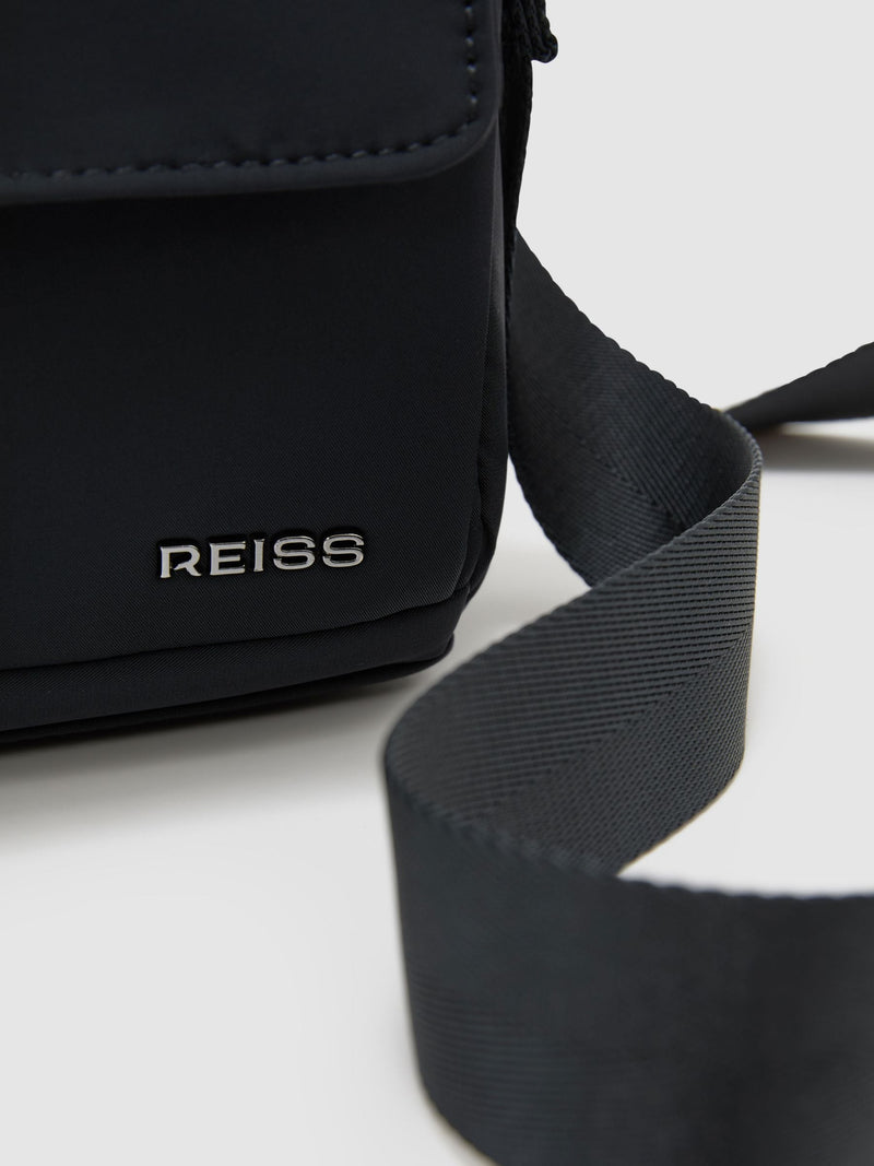Reiss Navy Denis Technical Crossbody Bag, UK version