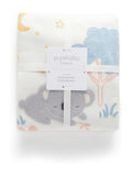 Purebaby embroidered lined baby blanket 80x100cm, UK version