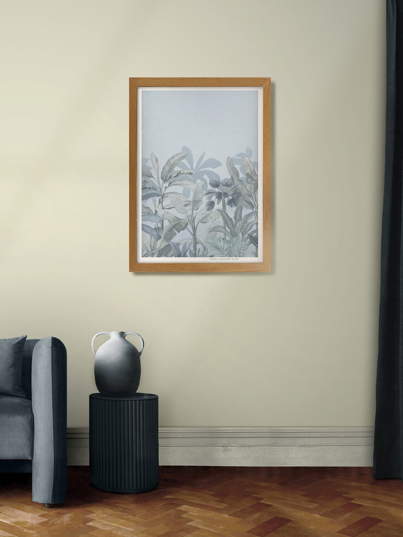 Graham & Brown Congo Sky framed print blue wood frame, UK version