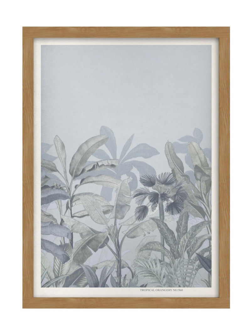 Graham & Brown Congo Sky framed print blue wood frame, UK version