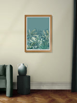 Next Graham & Brown Teal Congo Wood Frame Wall Art- Buy online at McGrocer