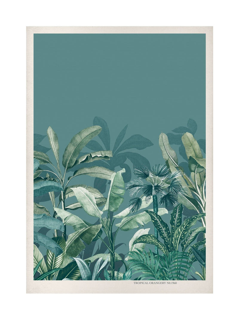 Graham & Brown Teal Congo Wood Frame wall art - British product