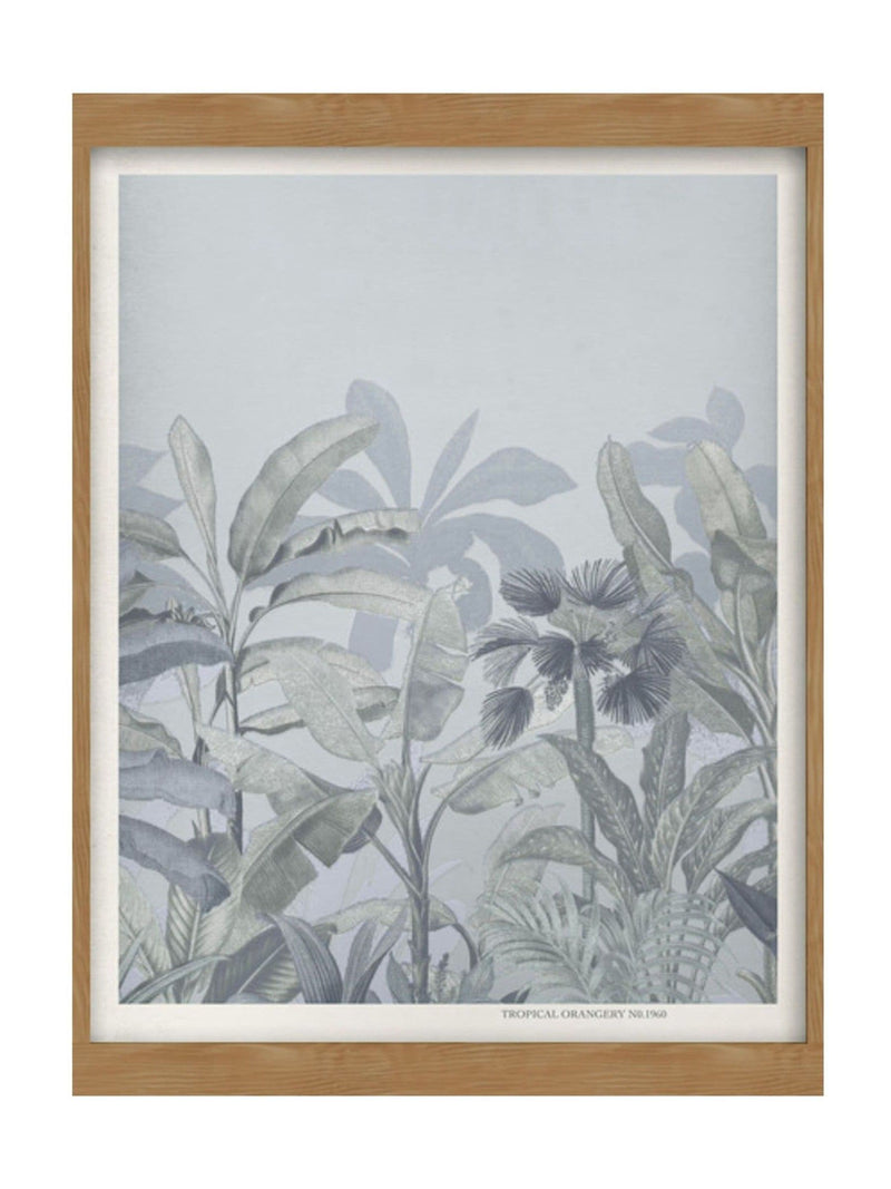 Graham & Brown Congo Sky Blue wood frame wall art - British product