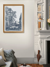 Next Graham & Brown Stately Manor Blue Wood Frame Wall Art- Buy online at McGrocer