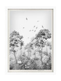Graham & Brown Grizedale Mono wall art in white frame, UK version