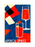 Graham & Brown Aperol Spritz framed wall art, UK version