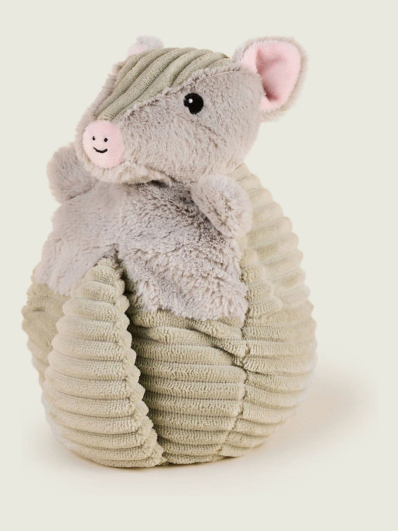 Warmies large armadillo heatable soft toy, British product