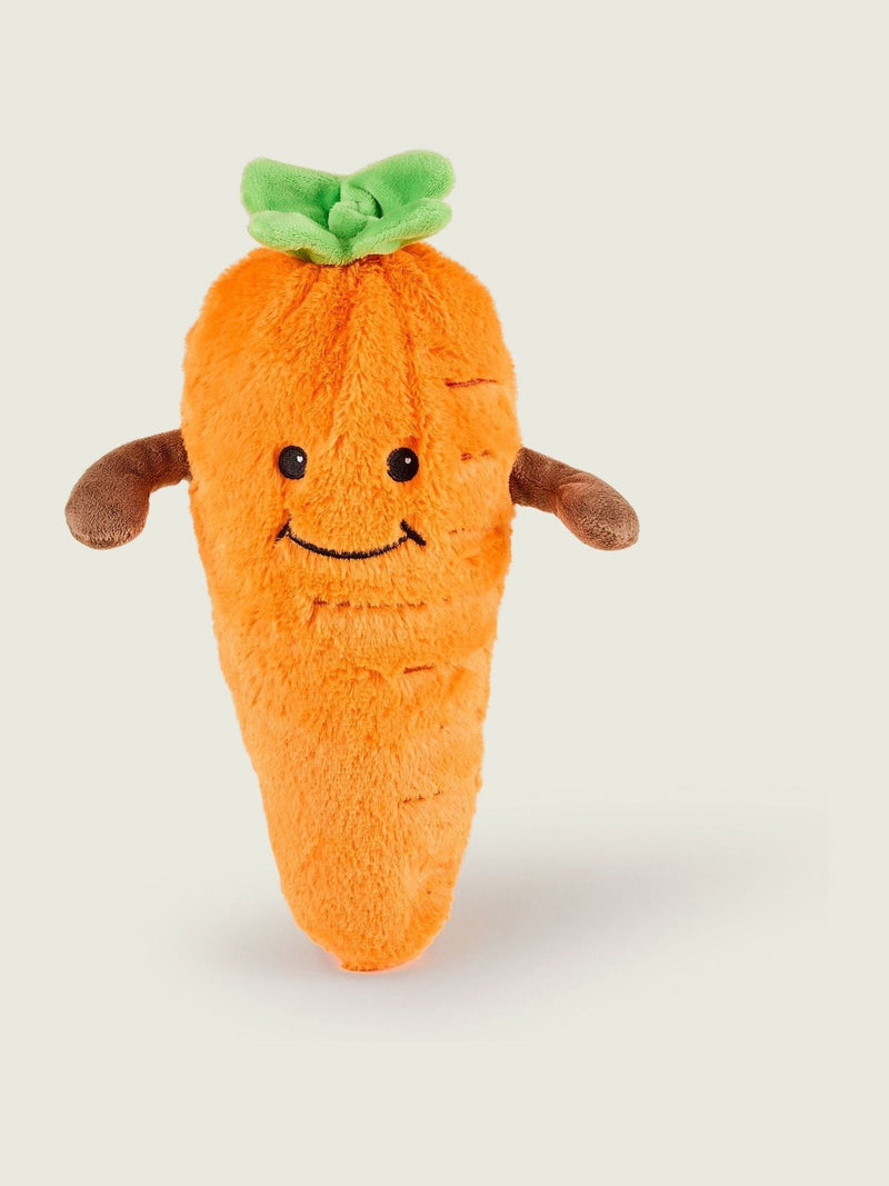 Warmies orange large carrot heatable soft toy, imported from the UK
