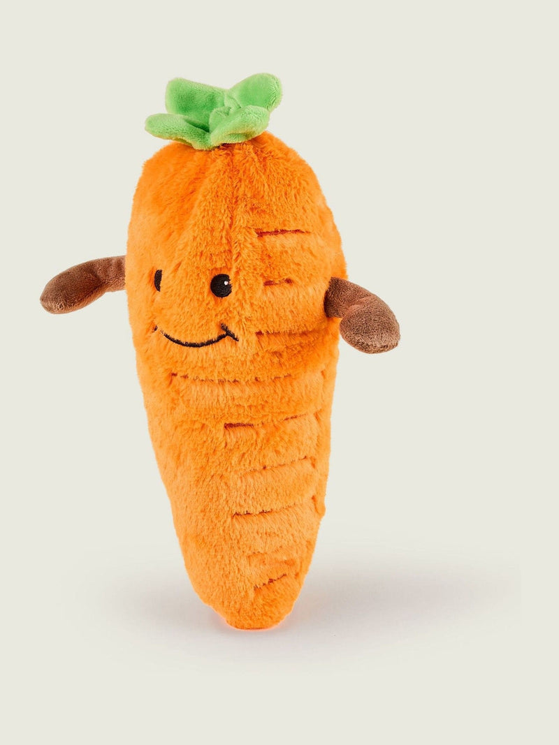 Warmies orange large carrot heatable soft toy, imported from the UK