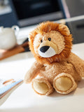 Warmies orange large lion heatable plush toy with lavender - British product
