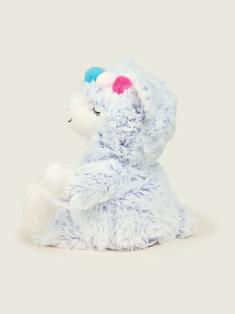 Warmies large marshmallow llama heatable soft toy - British product